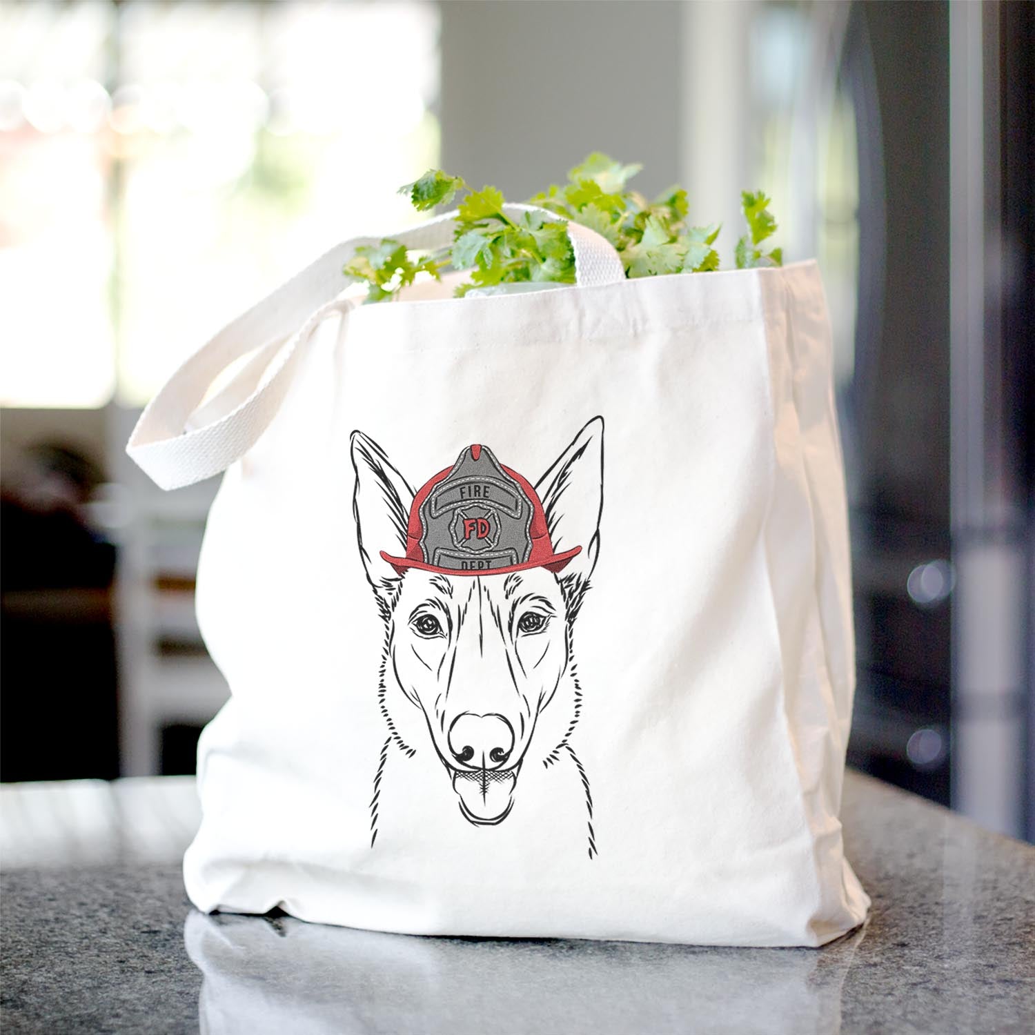 Lyric the Belgian Malinois - Tote Bag