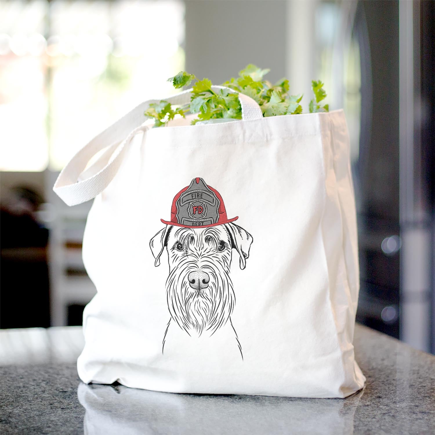 Milton the Standard Schnauzer - Tote Bag