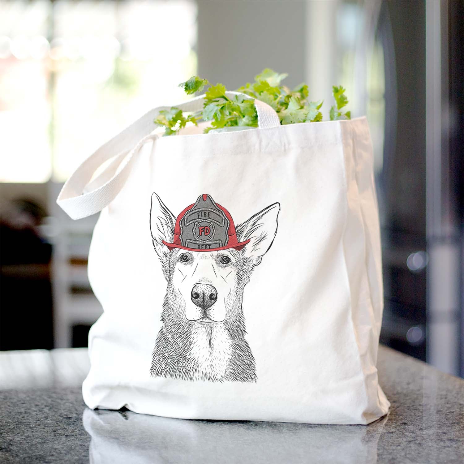 Misty the German Shepherd Mix - Tote Bag