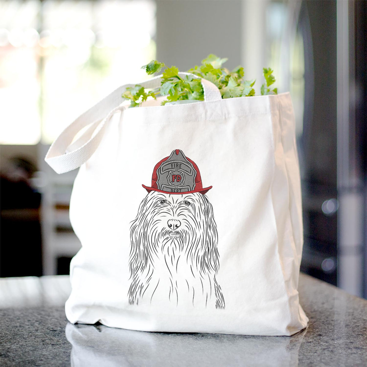 Murray the Bearded Collie - Tote Bag - Inkopious