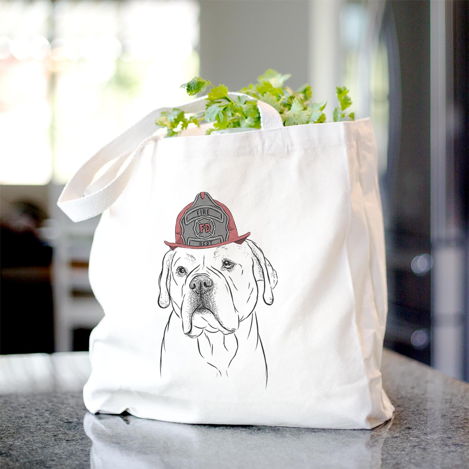 Nora the American Bulldog Mix - Tote Bag