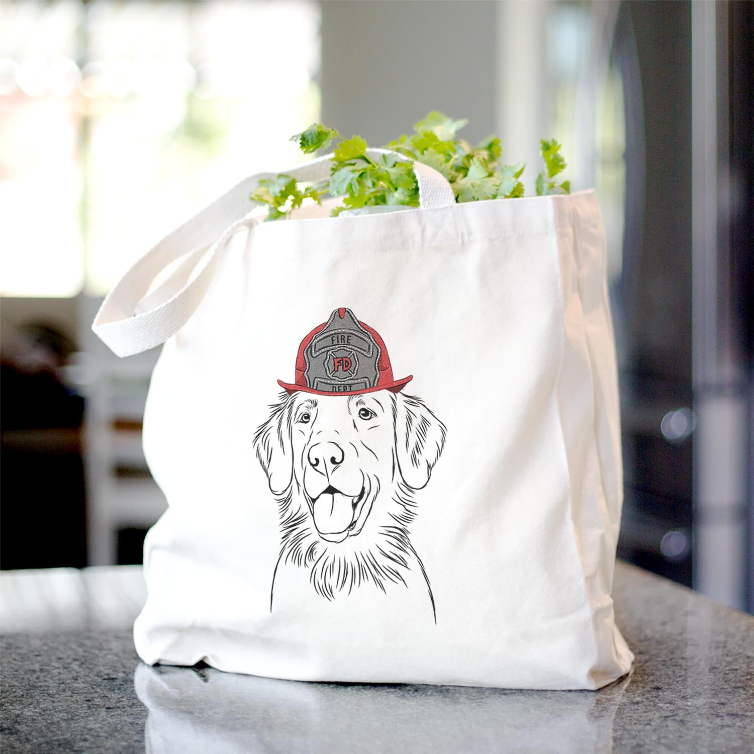 Raisin the Flat Coated Retriever - Tote Bag