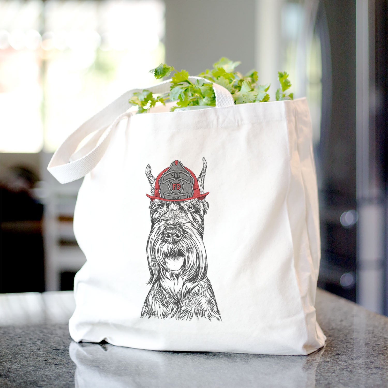 Zuri the Giant Schnauzer - Tote Bag