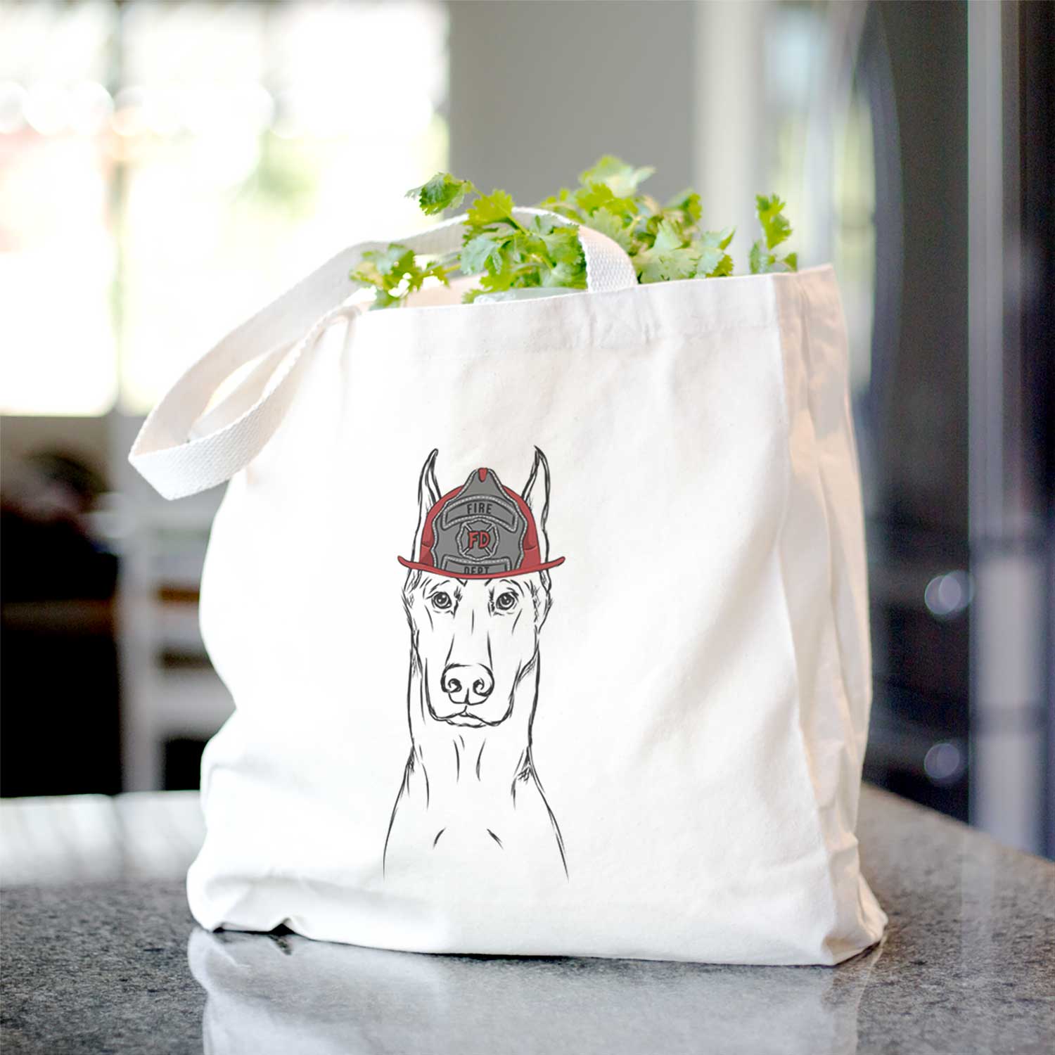 Ace the Doberman Pinscher - Tote Bag