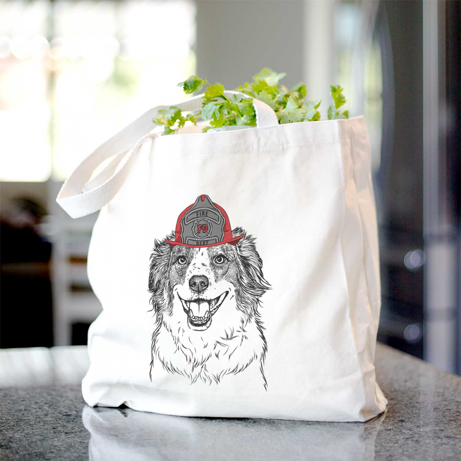 Belle the Australian Shepherd Mix - Tote Bag