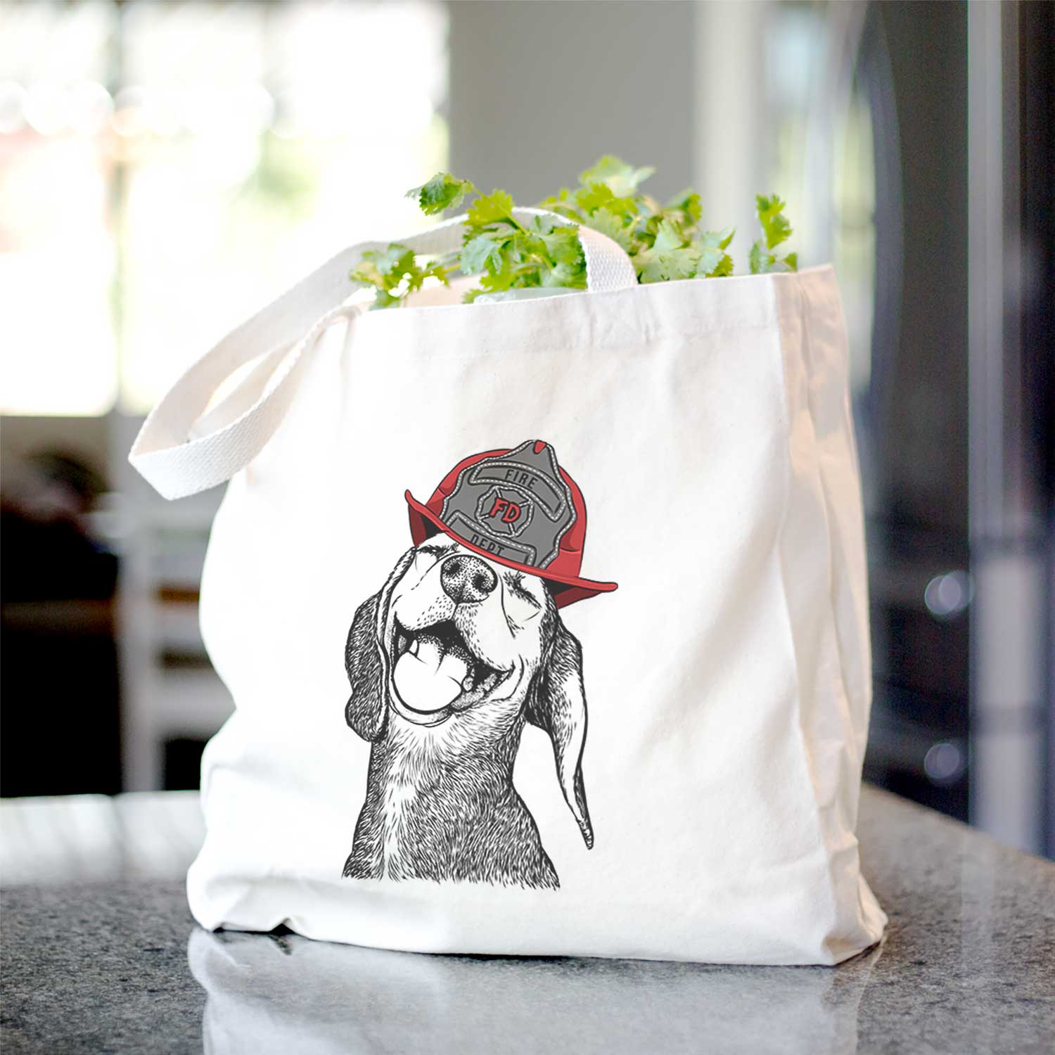 Belle the Hound Mix - Tote Bag