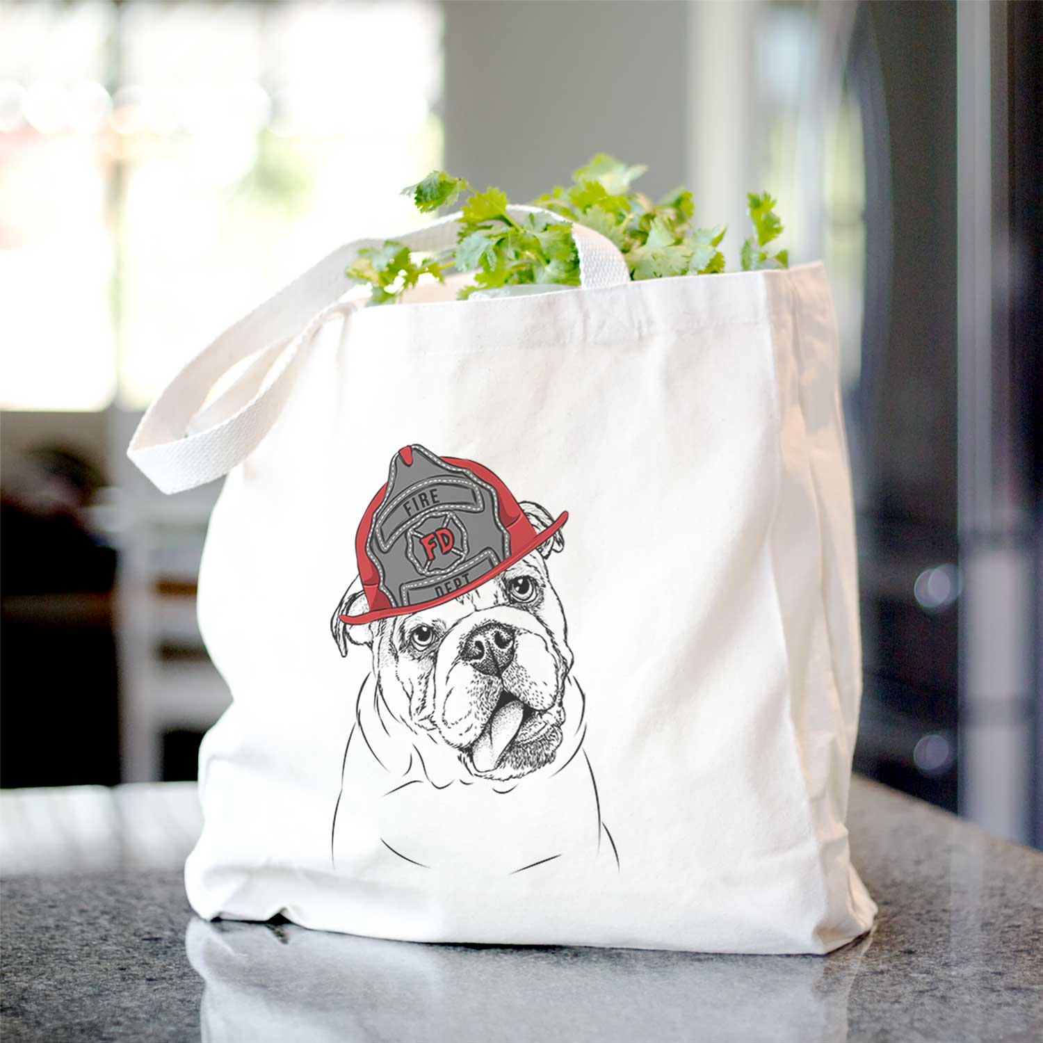 Benson the English Bulldog - Tote Bag