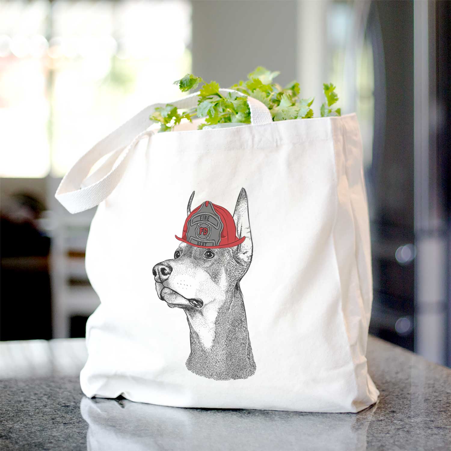 Cenza the Doberman Pinscher - Tote Bag