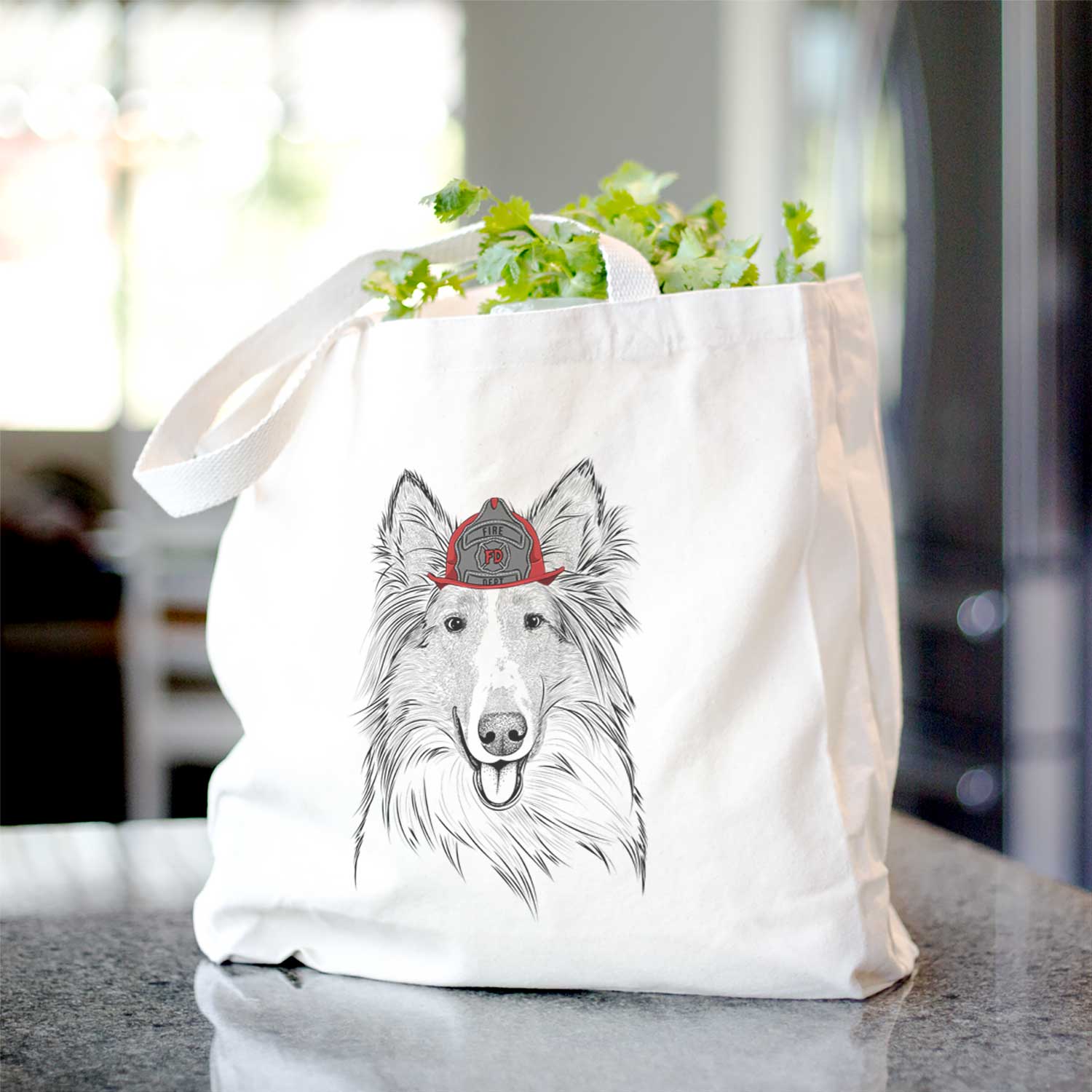Conrad the Rough Collie - Tote Bag