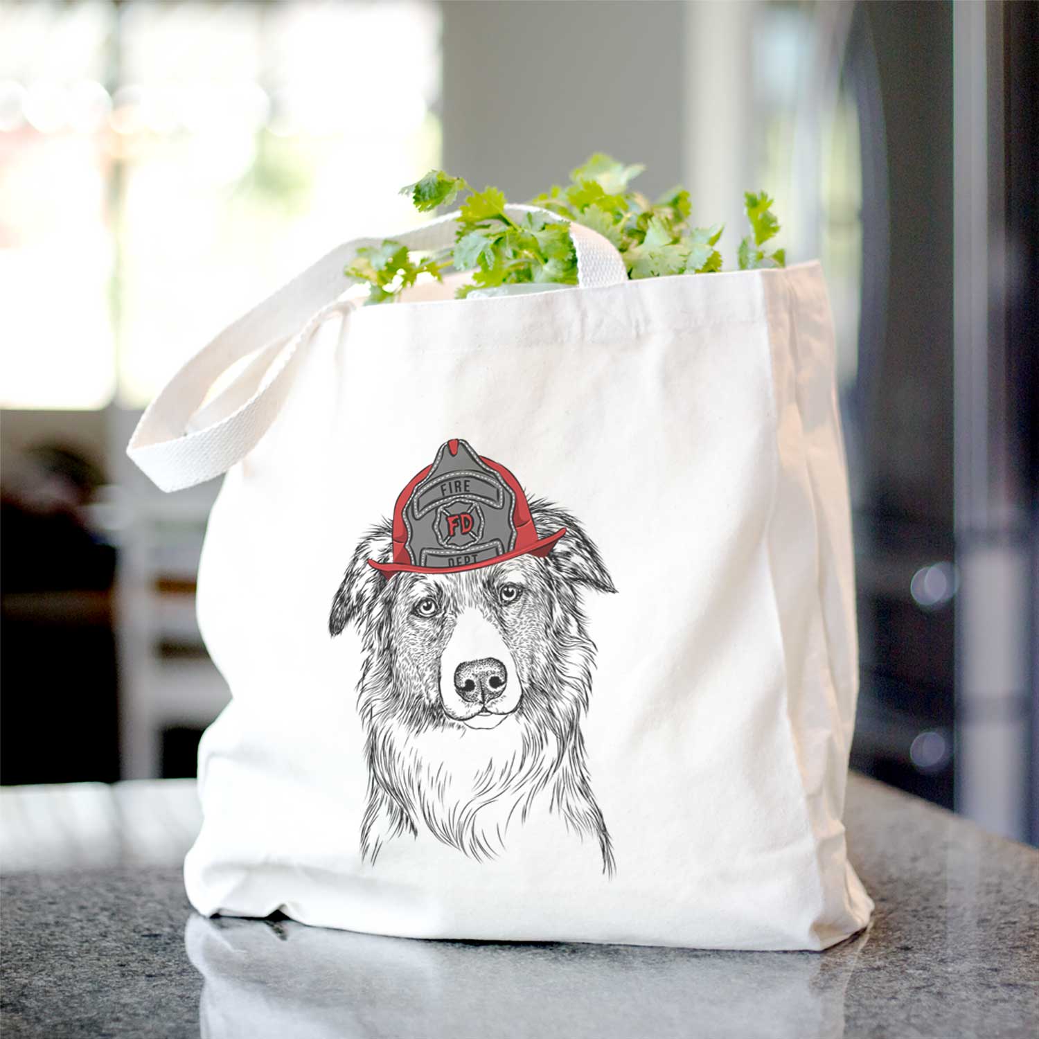 Cynder the English Shepherd - Tote Bag