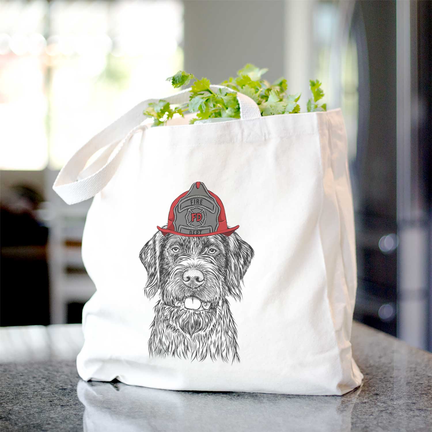 Fletcher the Wirehaired Pointing Griffon - Tote Bag