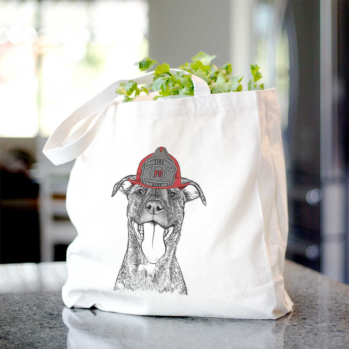 Harley the Pitbull Mix - Tote Bag