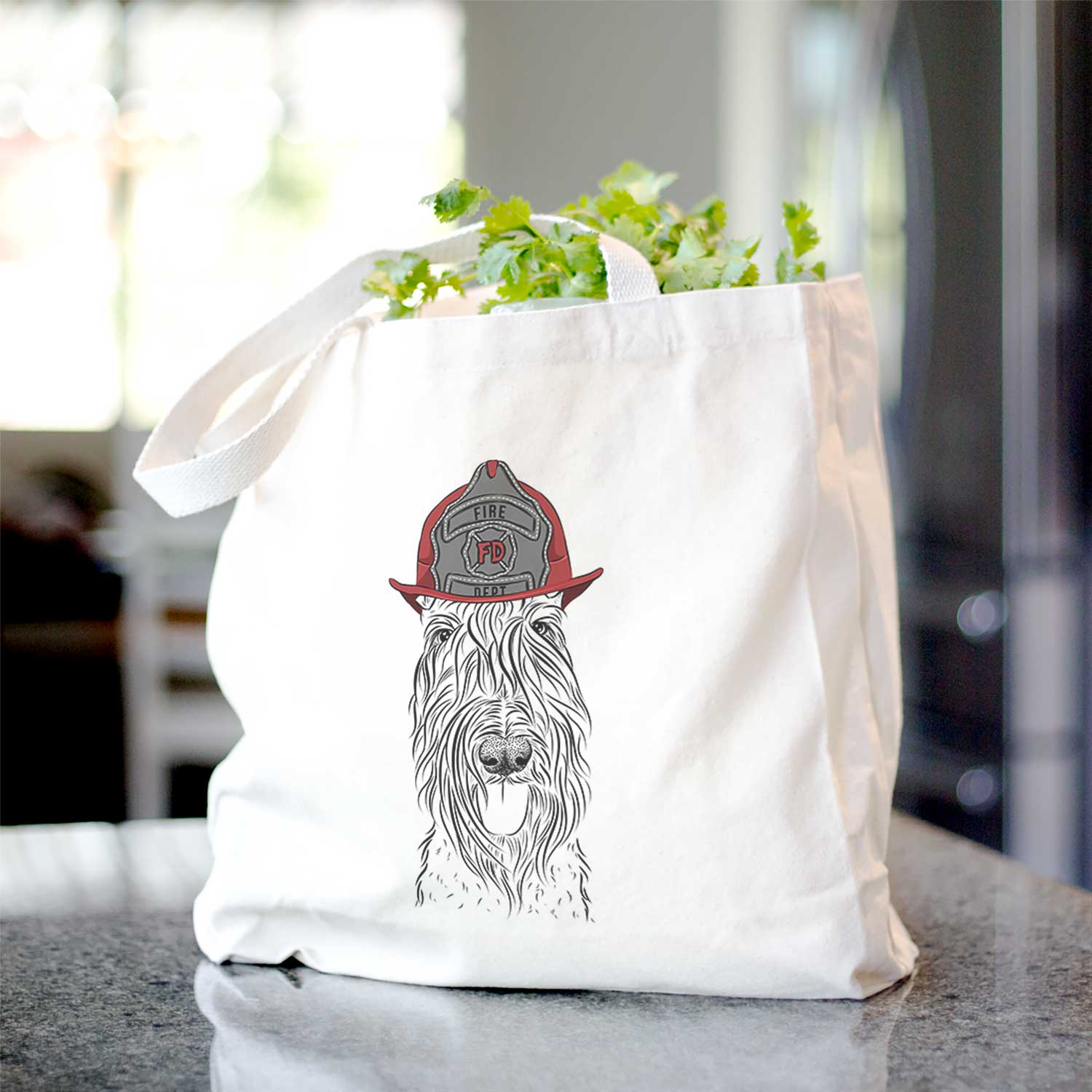 Kricket the Kerry Blue Terrier - Tote Bag