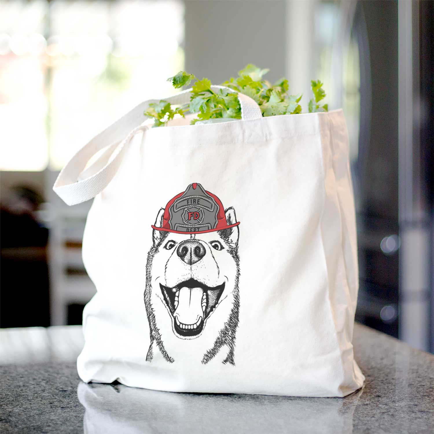 Little Country the Siberian Husky - Tote Bag