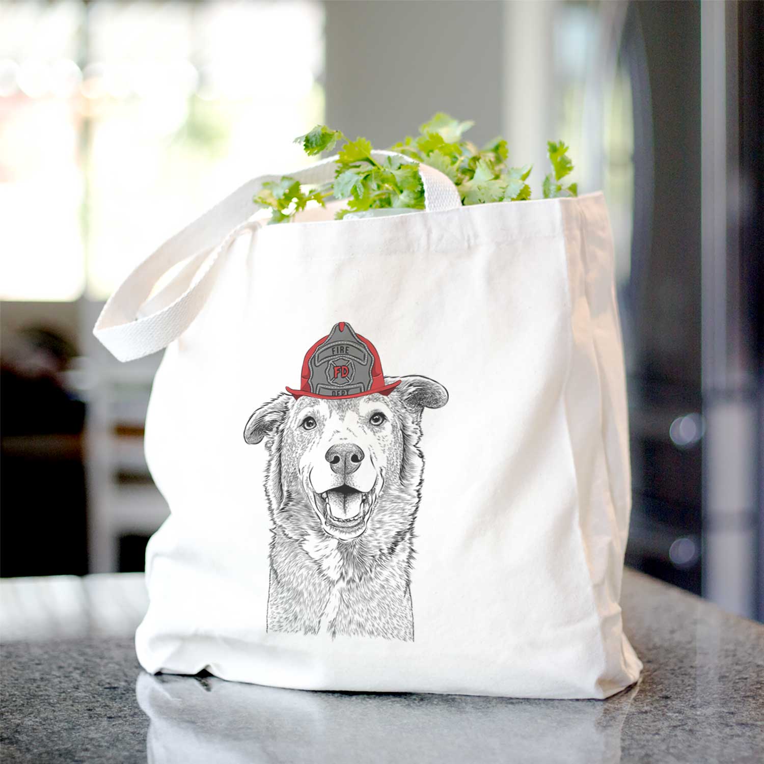 Logan the Rescue Mutt - Tote Bag