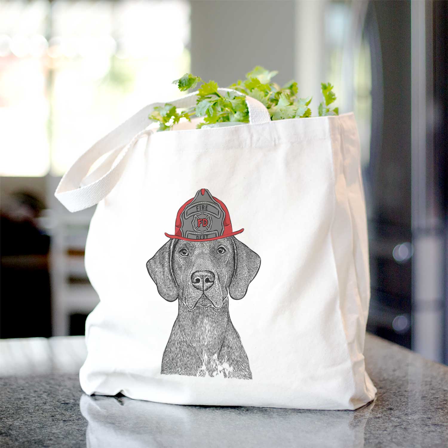 Lucifer the German Shorthaired Pointer - Tote Bag