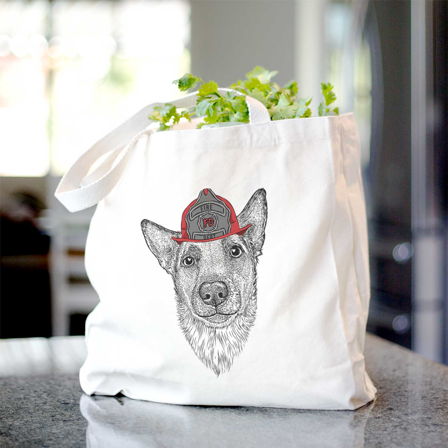 Luna the Shepherd Mix - Tote Bag