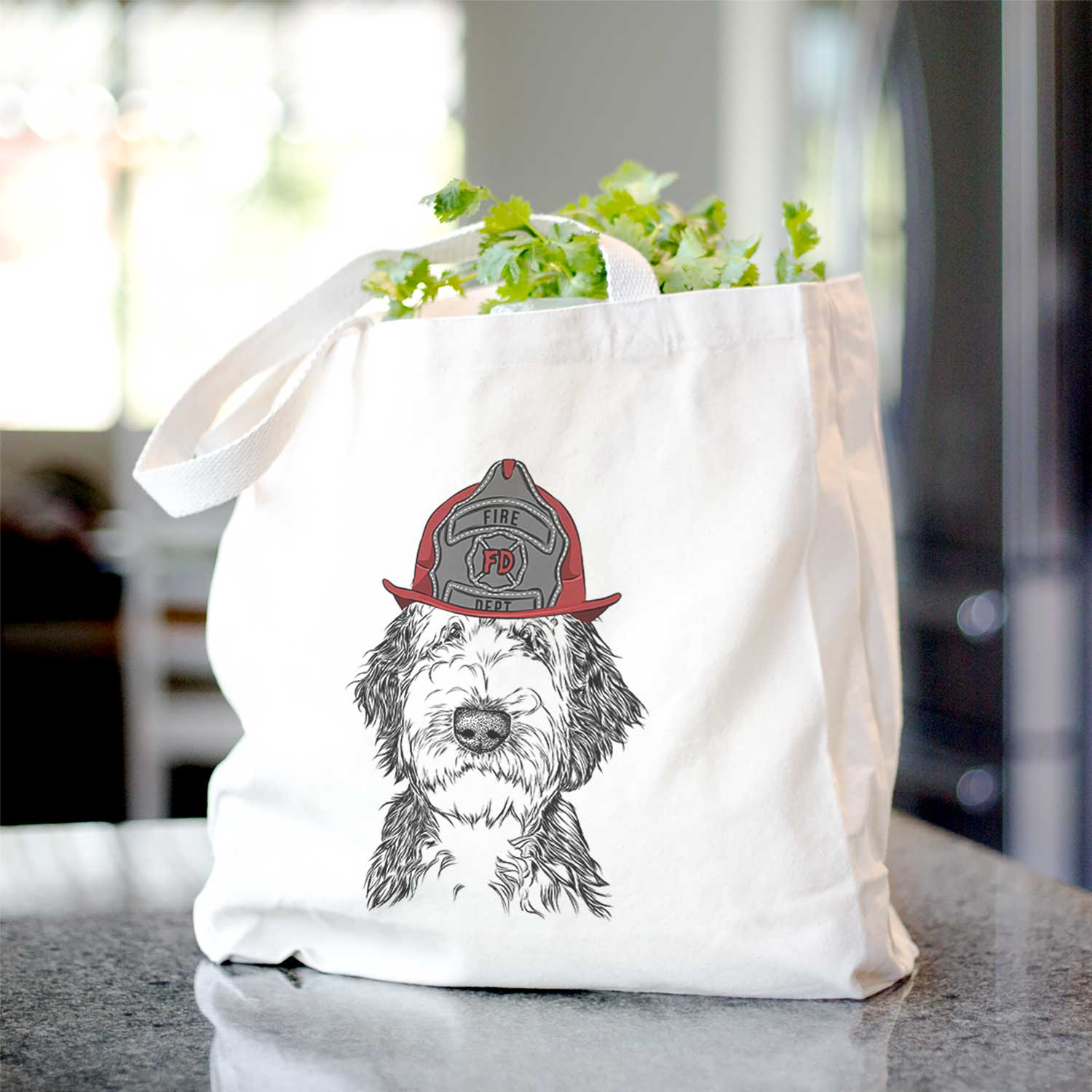 Milo Fluff the Sheepadoodle - Tote Bag