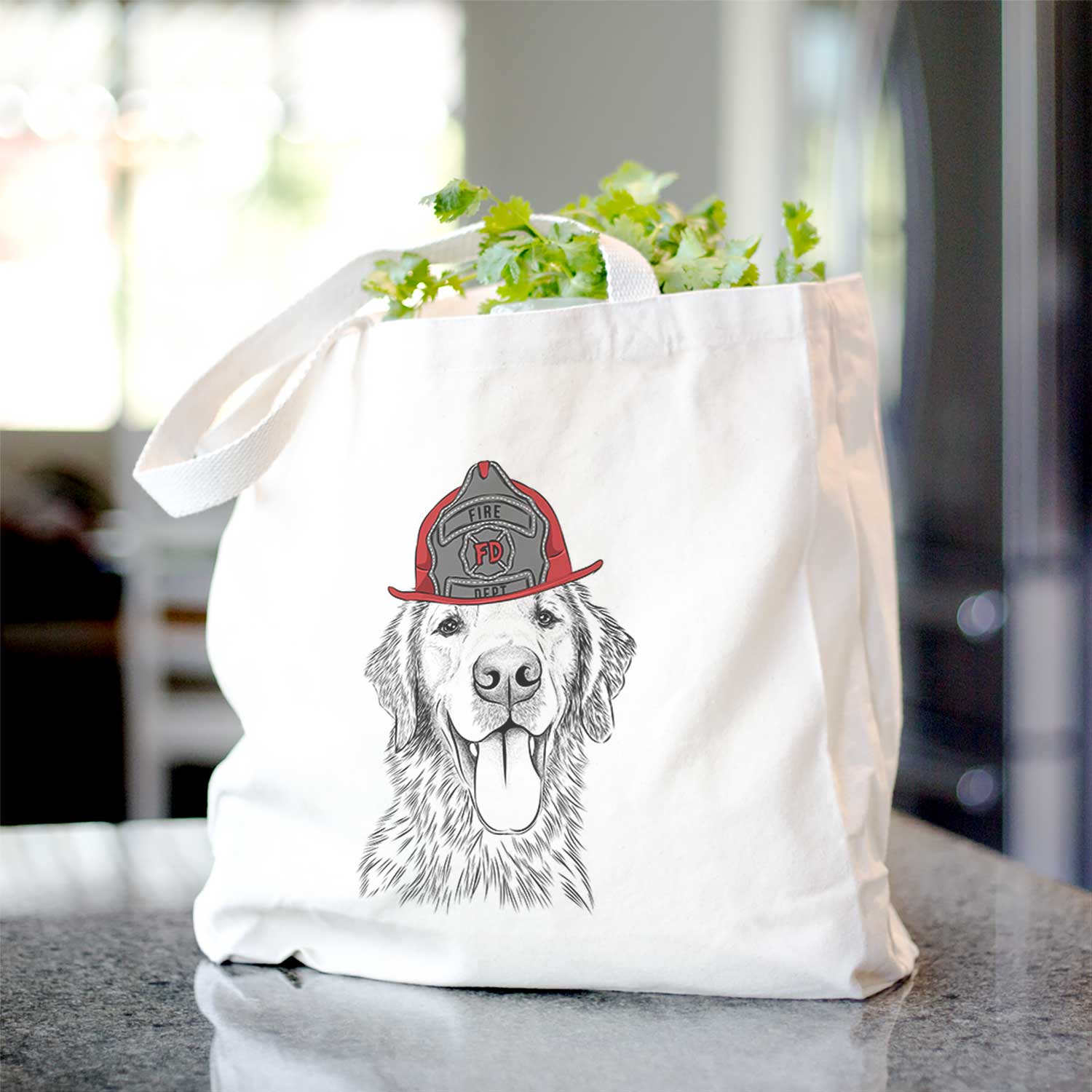 Oliver the Golden Retriever - Tote Bag