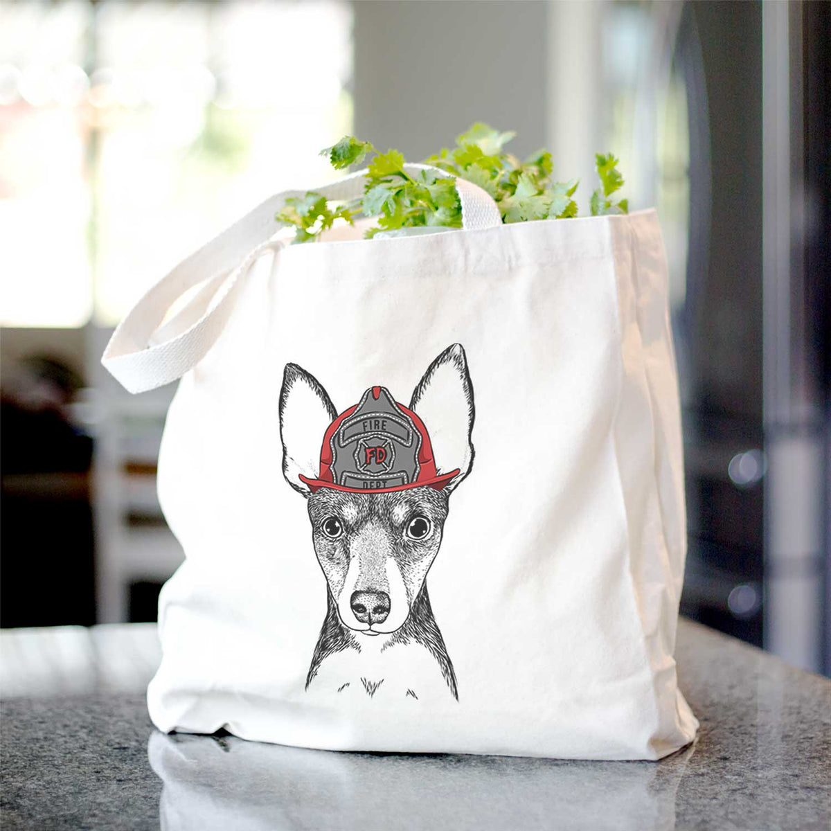 Tiny the Toy Fox Terrier - Tote Bag
