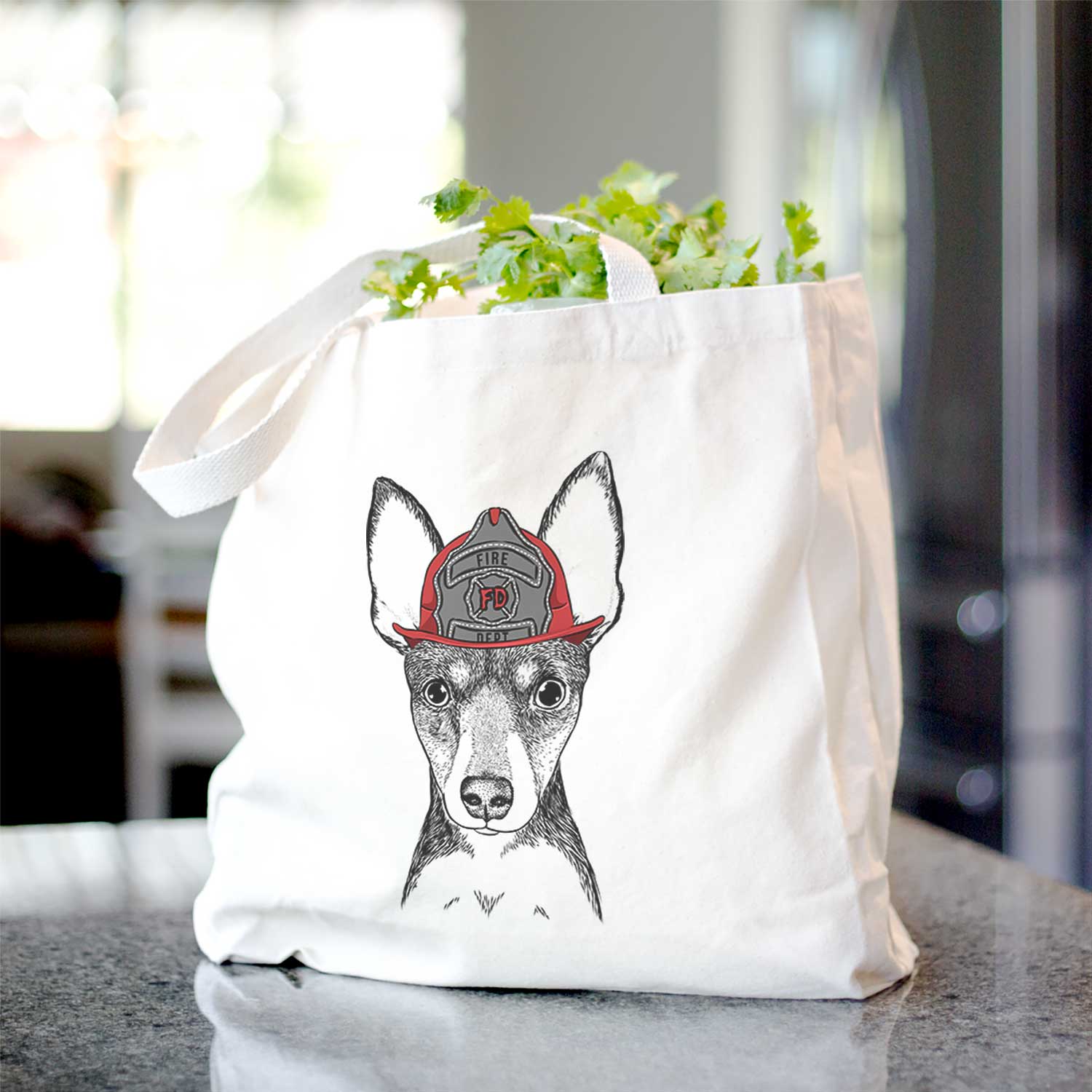 Tiny the Toy Fox Terrier - Tote Bag