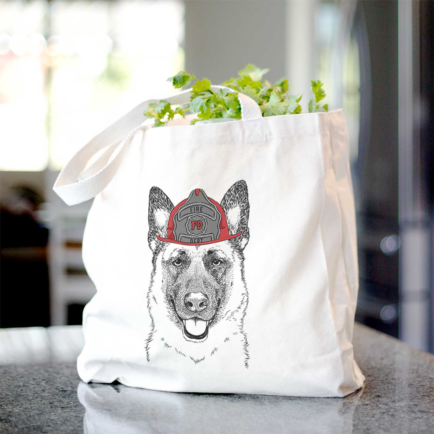 Trooper the German Shepherd - Tote Bag