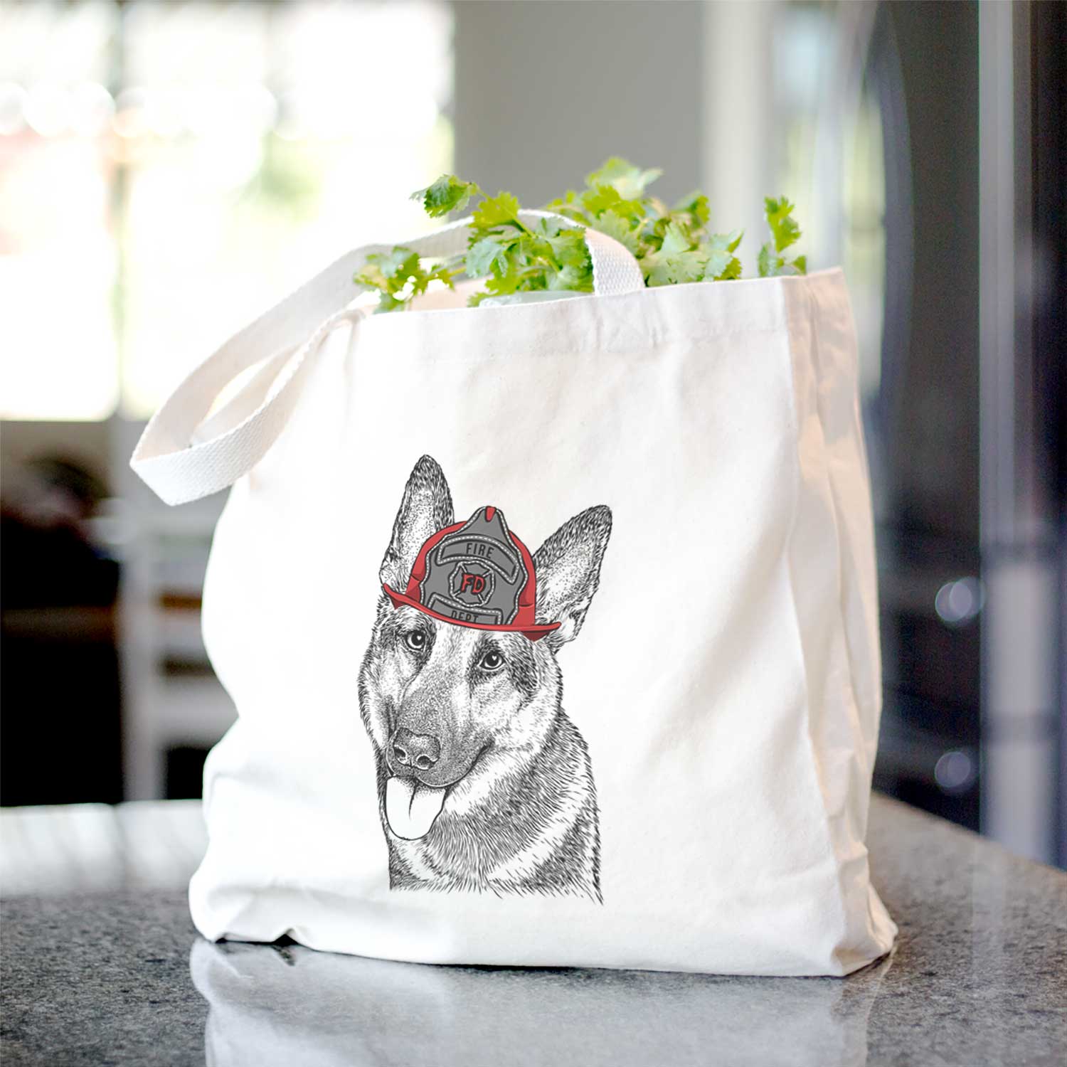 Whitaker the German Shepherd - Tote Bag