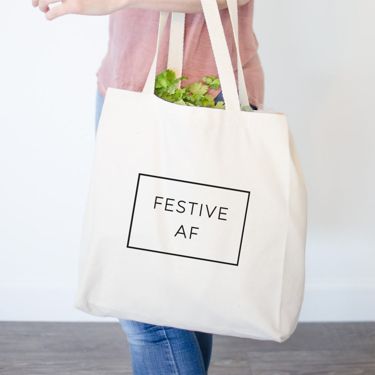 Festive AF Boxed- Tote Bag