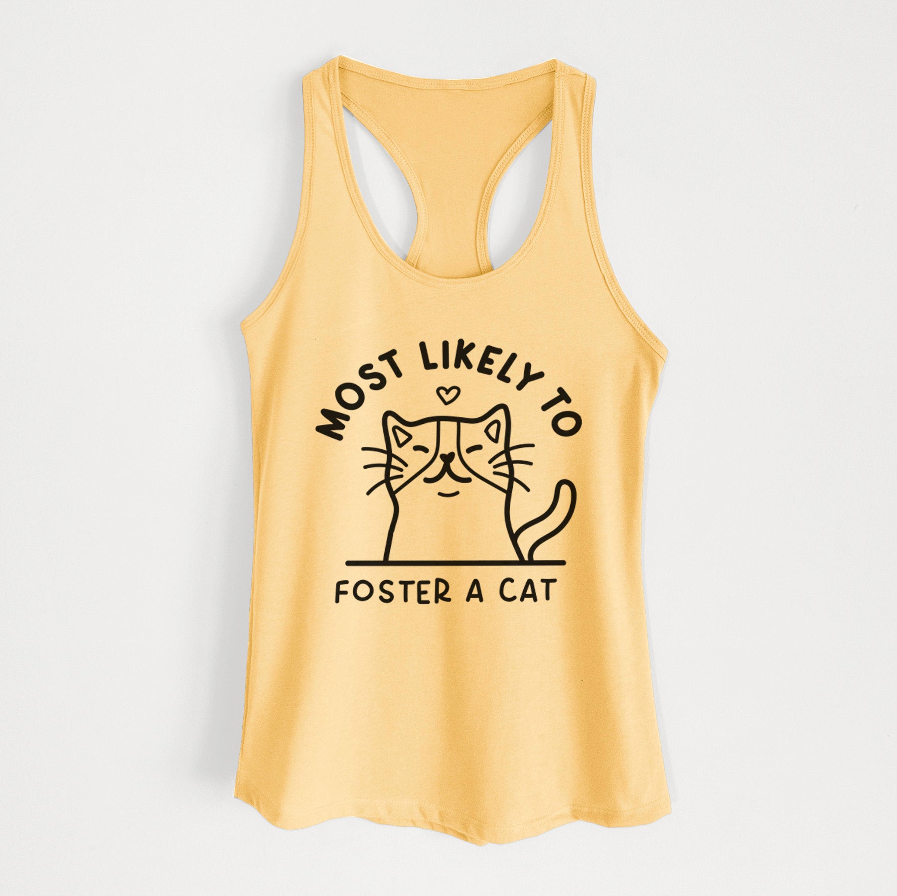 Most Likely to Foster a Cat - Women's Racerback Tanktop