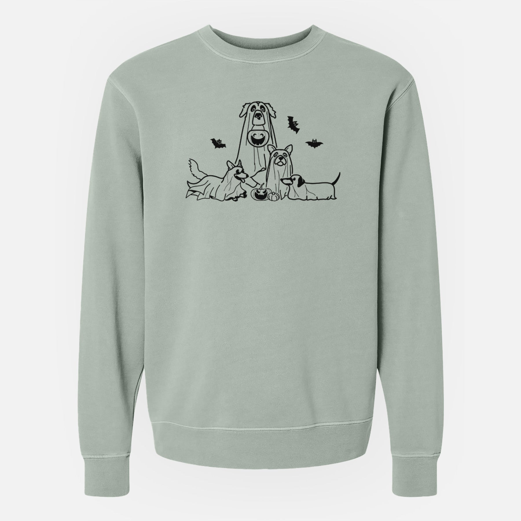 Ghost Pups - Unisex Pigment Dyed Crew Sweatshirt