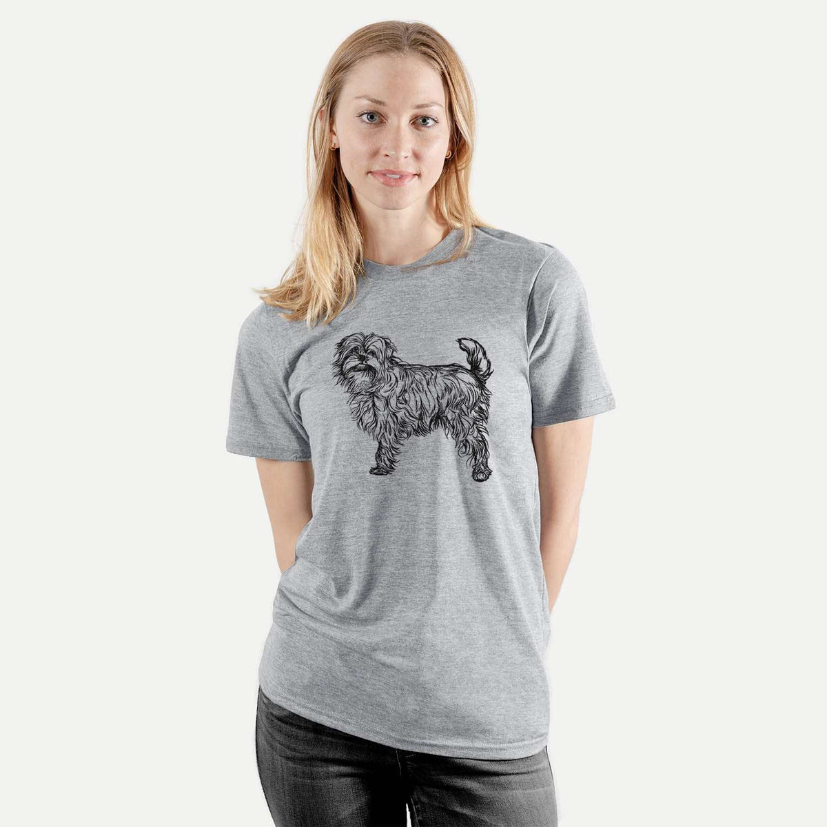 Halftone Affenpinscher  - Unisex Crewneck