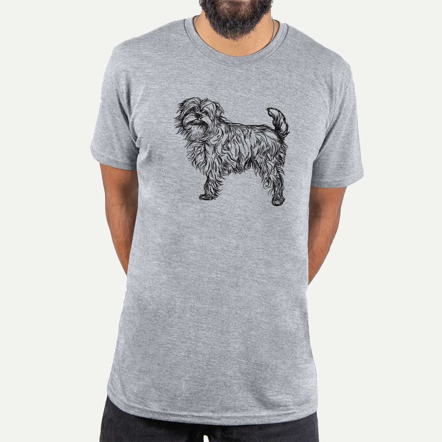 Halftone Affenpinscher  - Unisex Crewneck