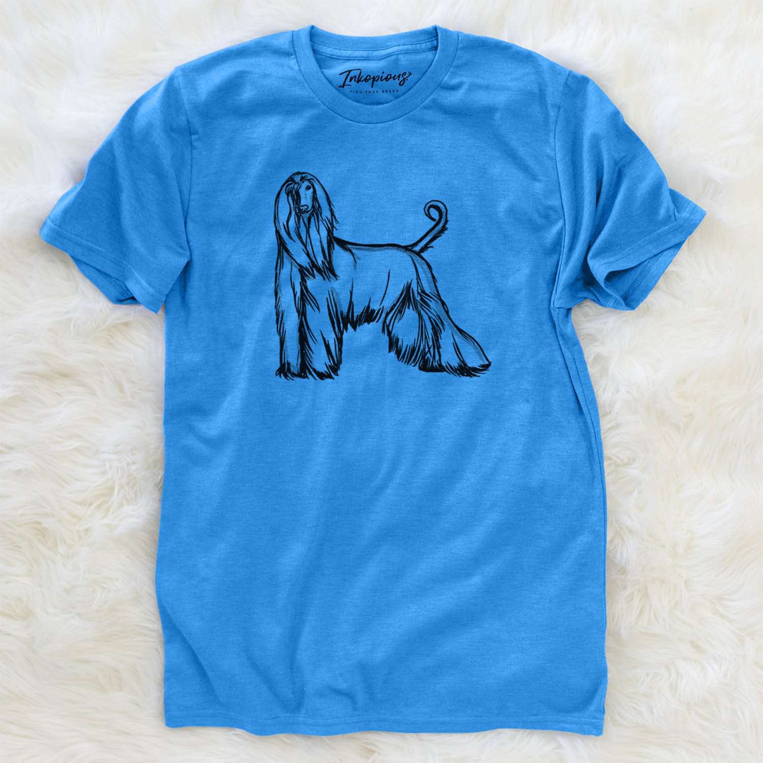 Halftone Afghan Hound  - Unisex Crewneck