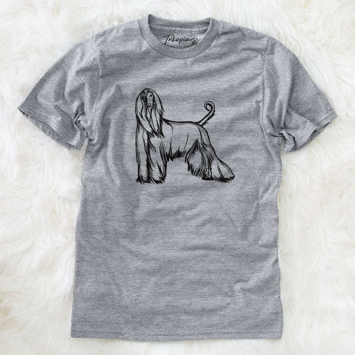 Halftone Afghan Hound  - Unisex Crewneck