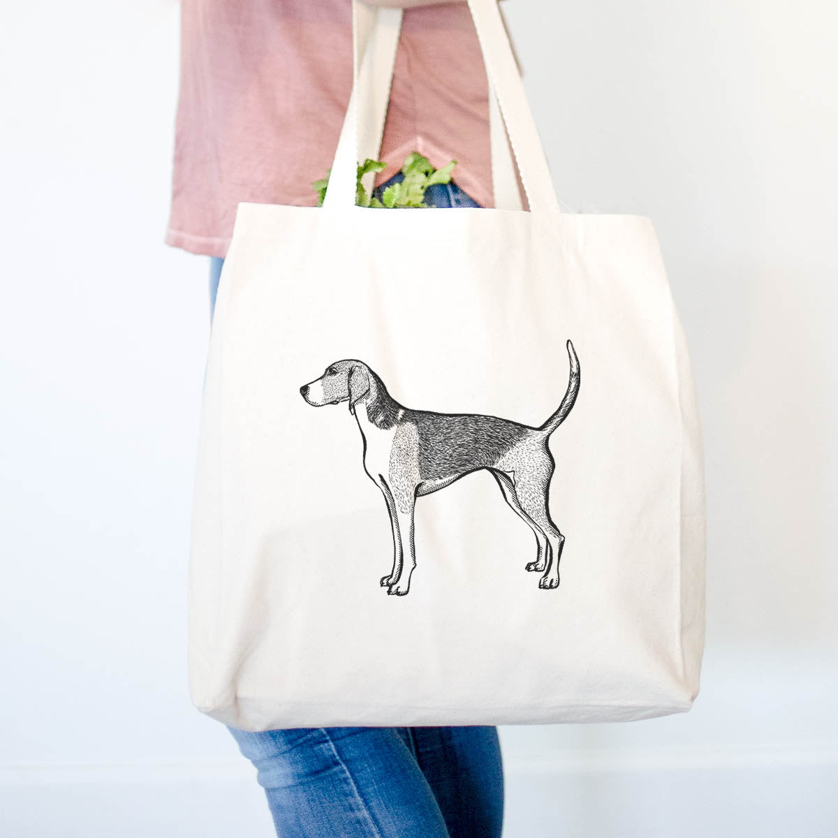 Halftone American Fox Hound  - Tote Bag