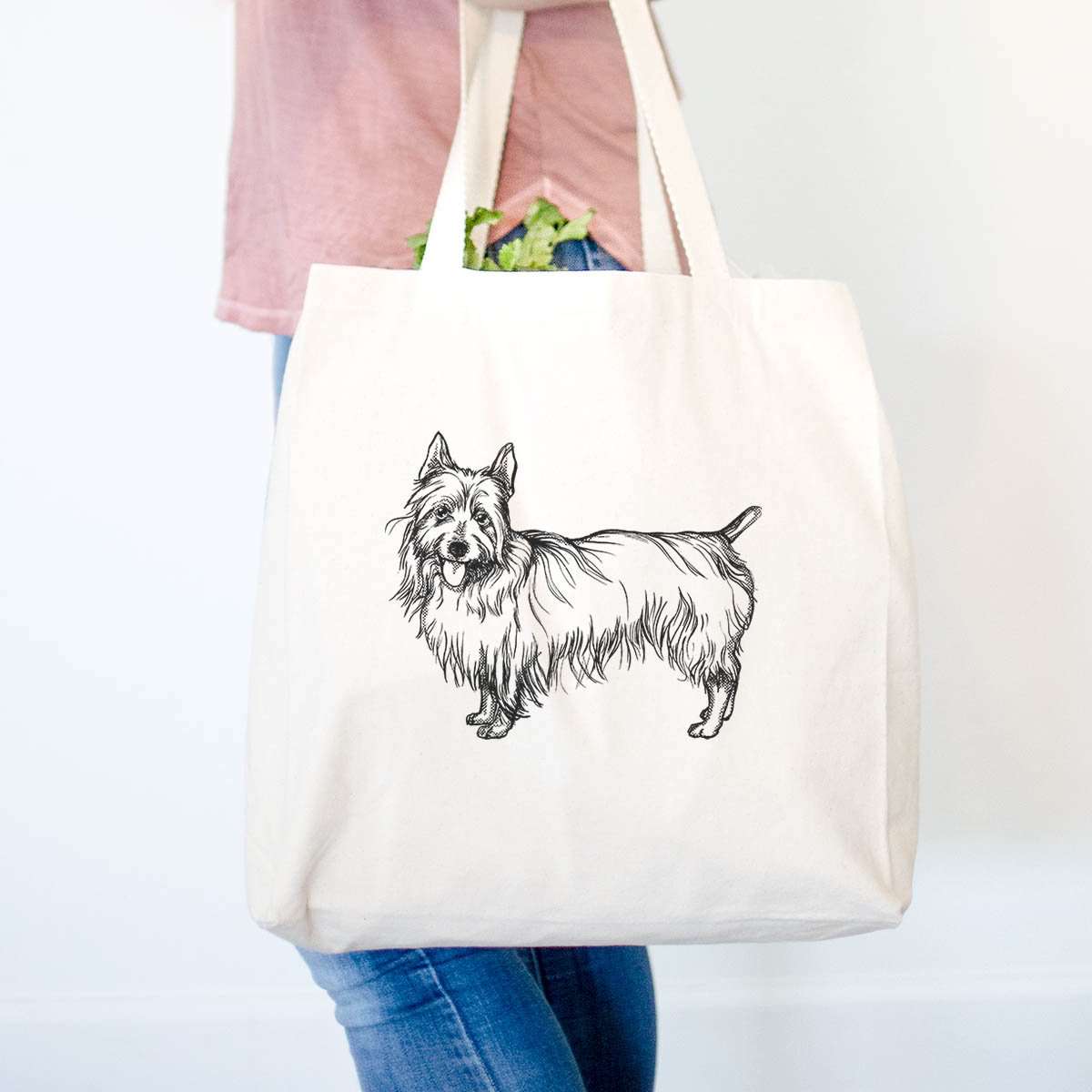 Halftone Australian Terrier  - Tote Bag