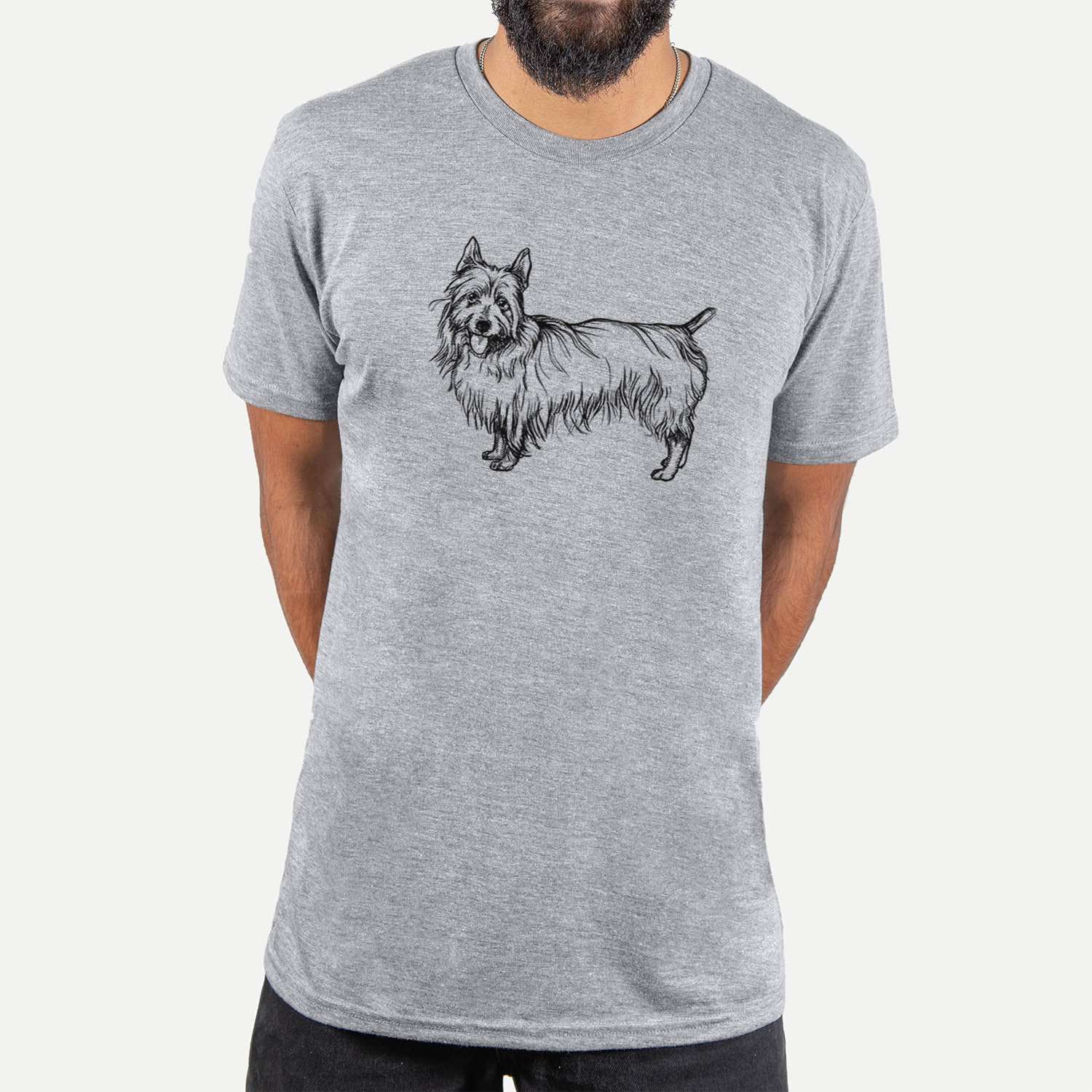 Halftone Australian Terrier  - Unisex Crewneck