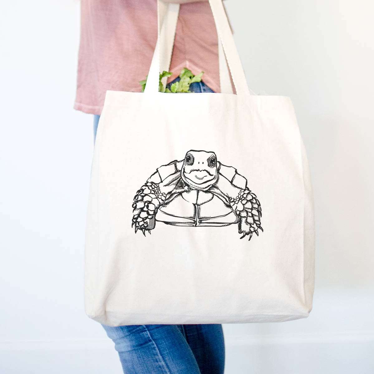 Halftone Baby Tortoise  - Tote Bag