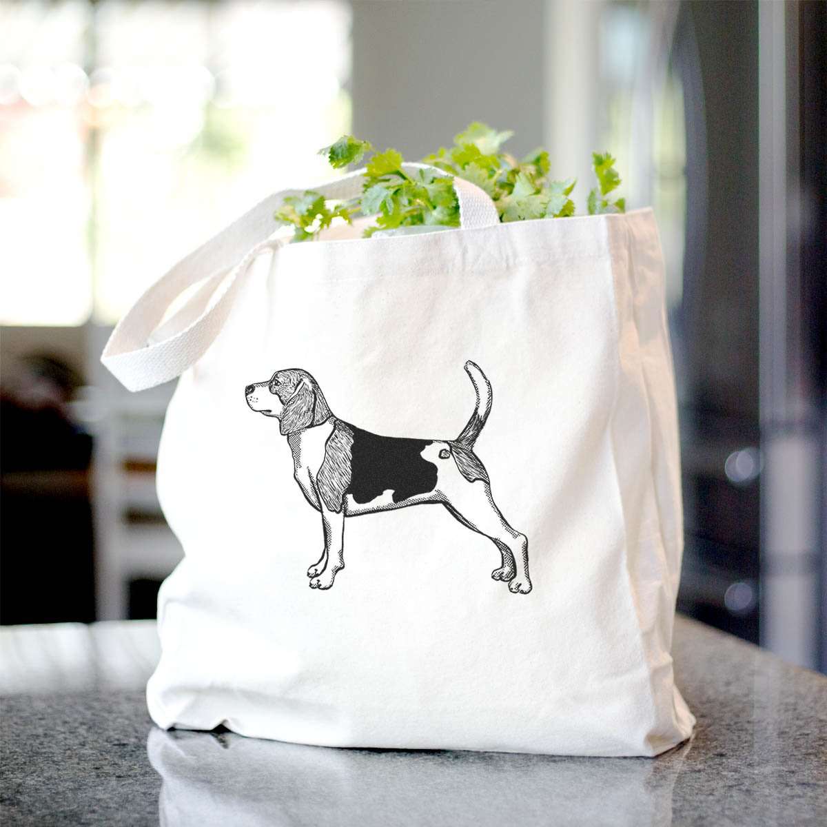 Halftone Beagle  - Tote Bag