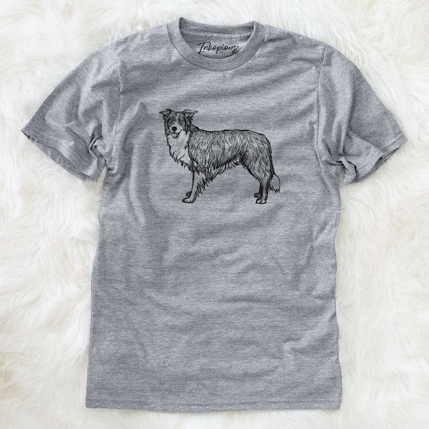 Halftone Border Collie  - Unisex Crewneck