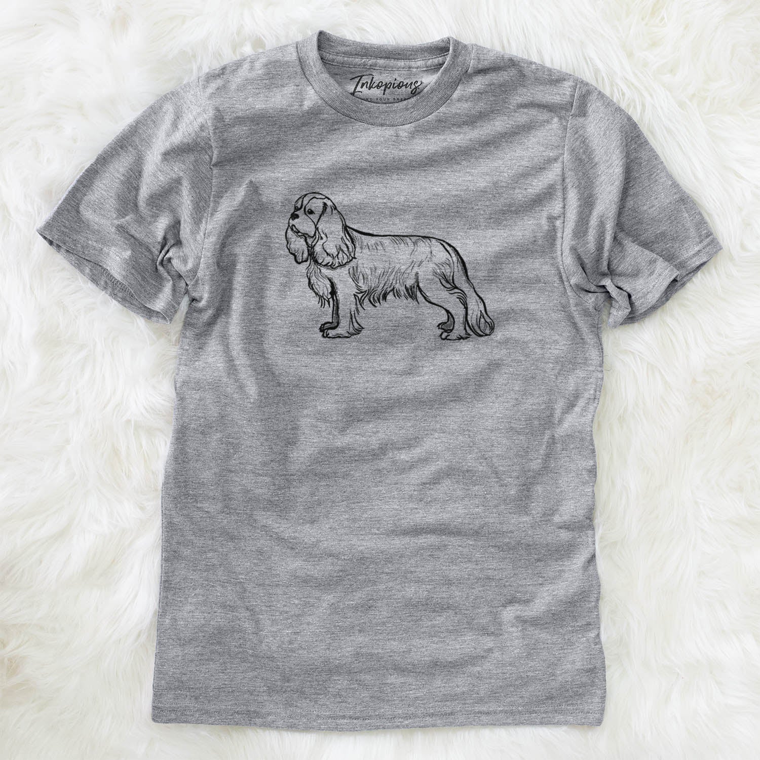 Halftone Cavalier King Charles Spaniel  - Unisex Crewneck