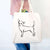 Halftone Chihuahua  - Tote Bag