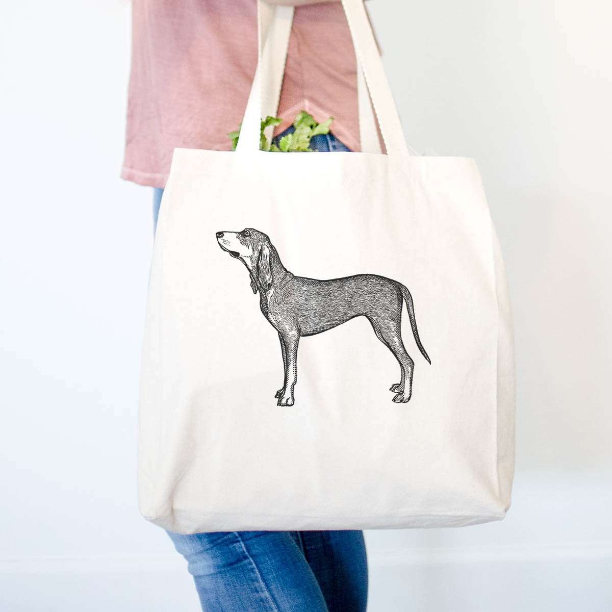 Halftone Coonhound  - Tote Bag