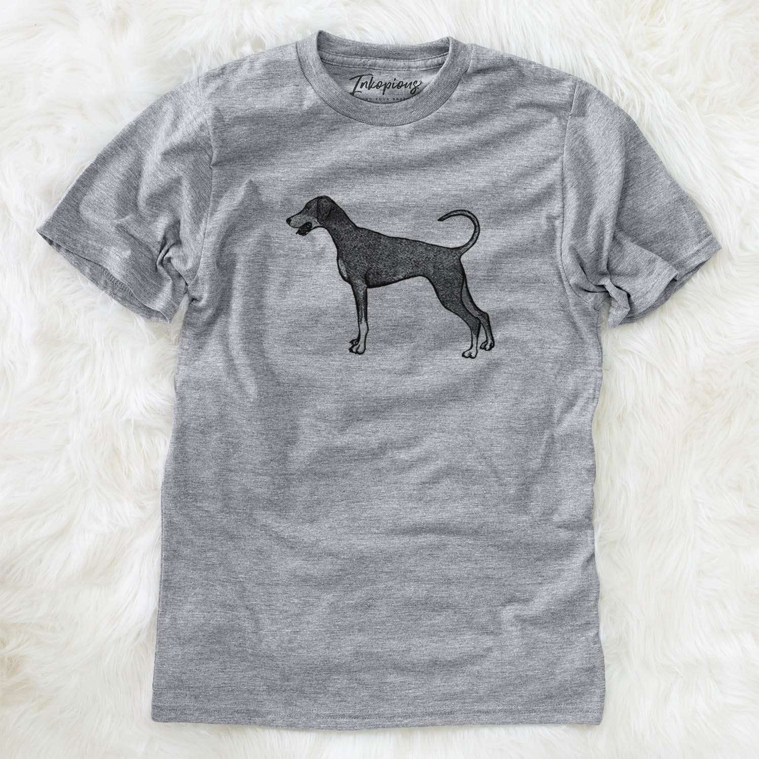 Halftone Doberman Pinscher Natural Ears  - Unisex Crewneck