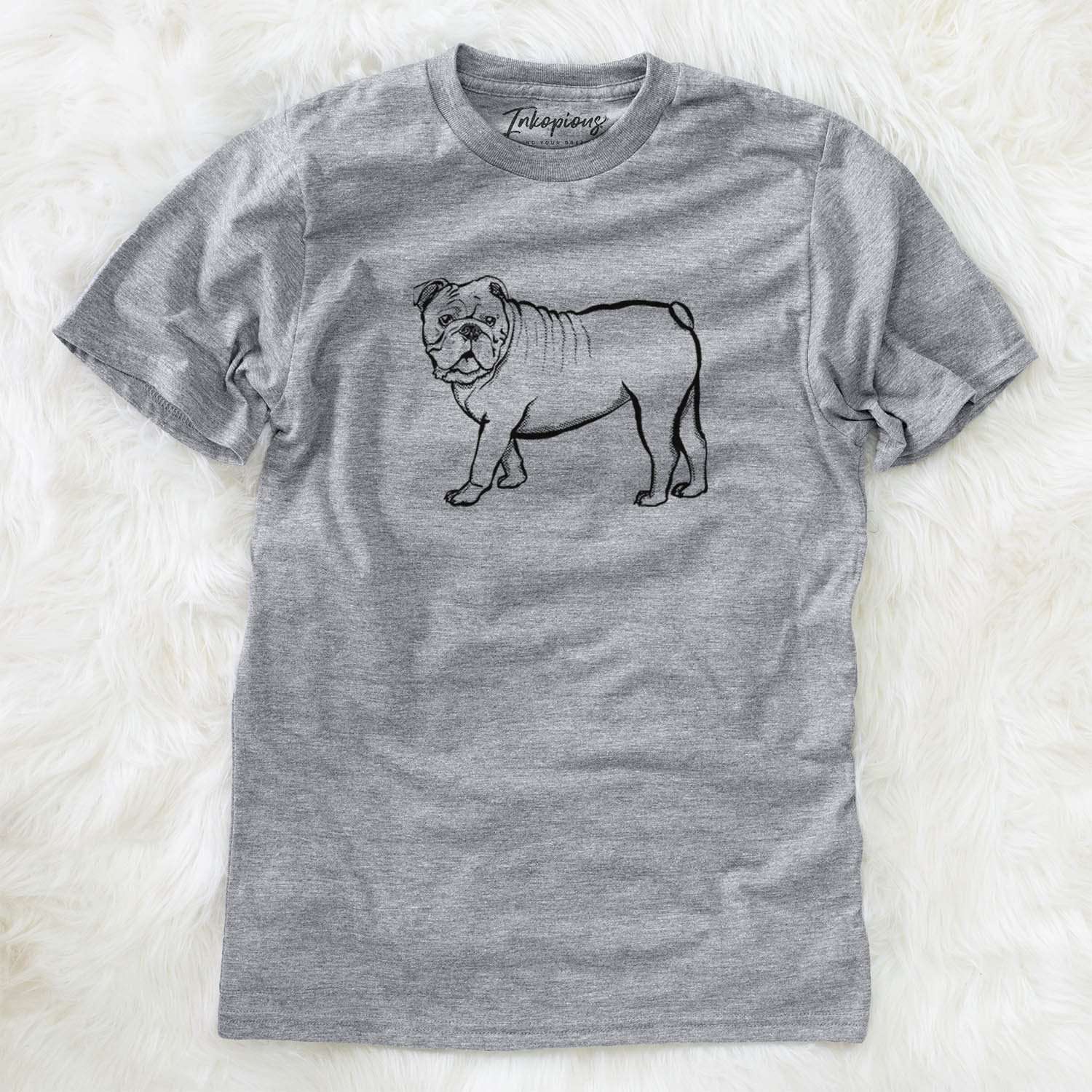 Halftone English Bulldog  - Unisex Crewneck