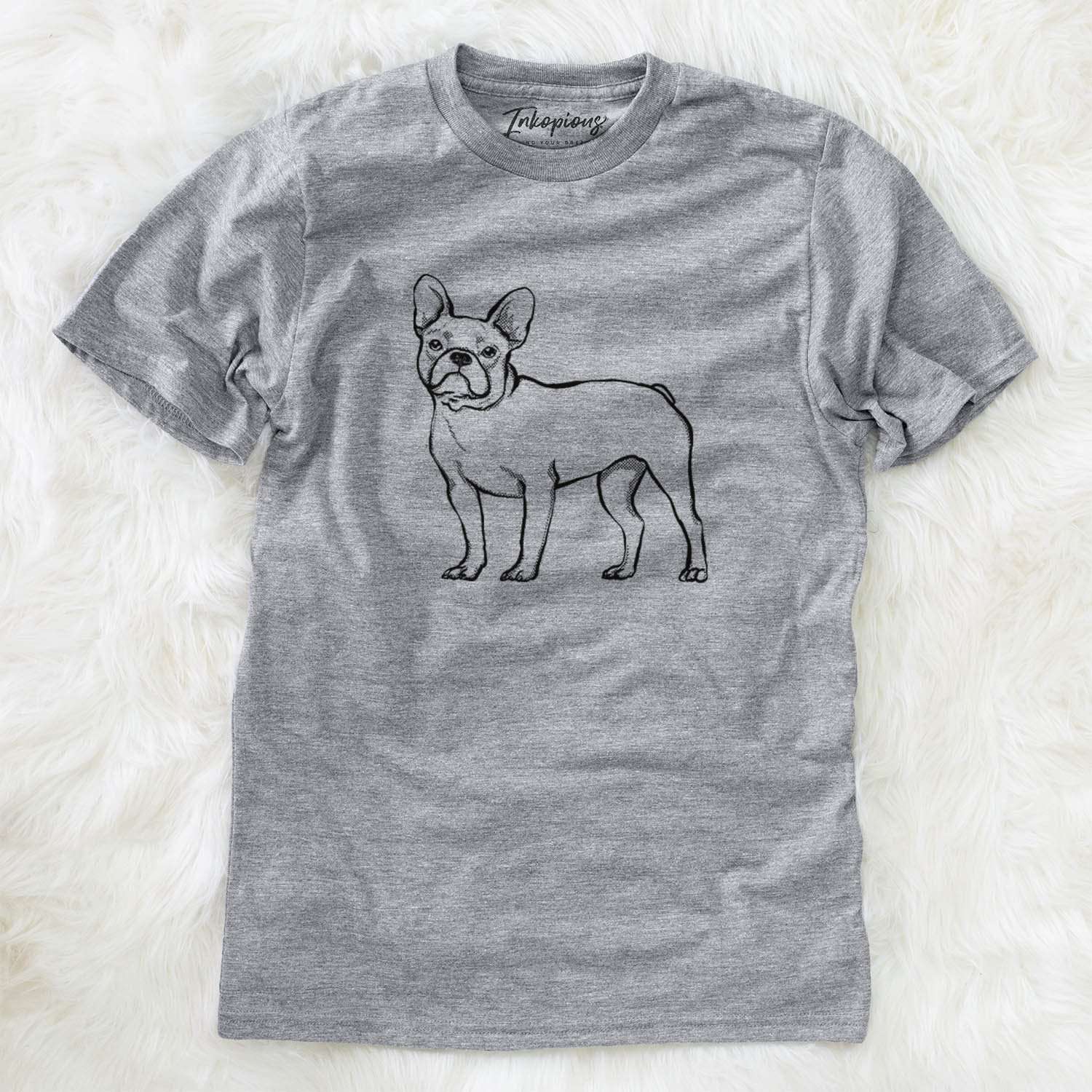 Halftone French Bulldog  - Unisex Crewneck