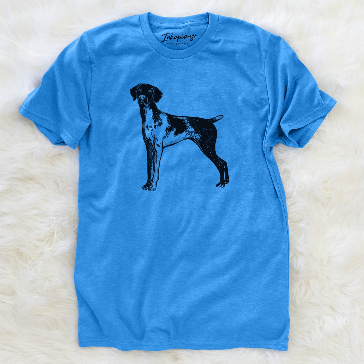 Halftone Docked German Shorthaired Pointer  - Unisex Crewneck