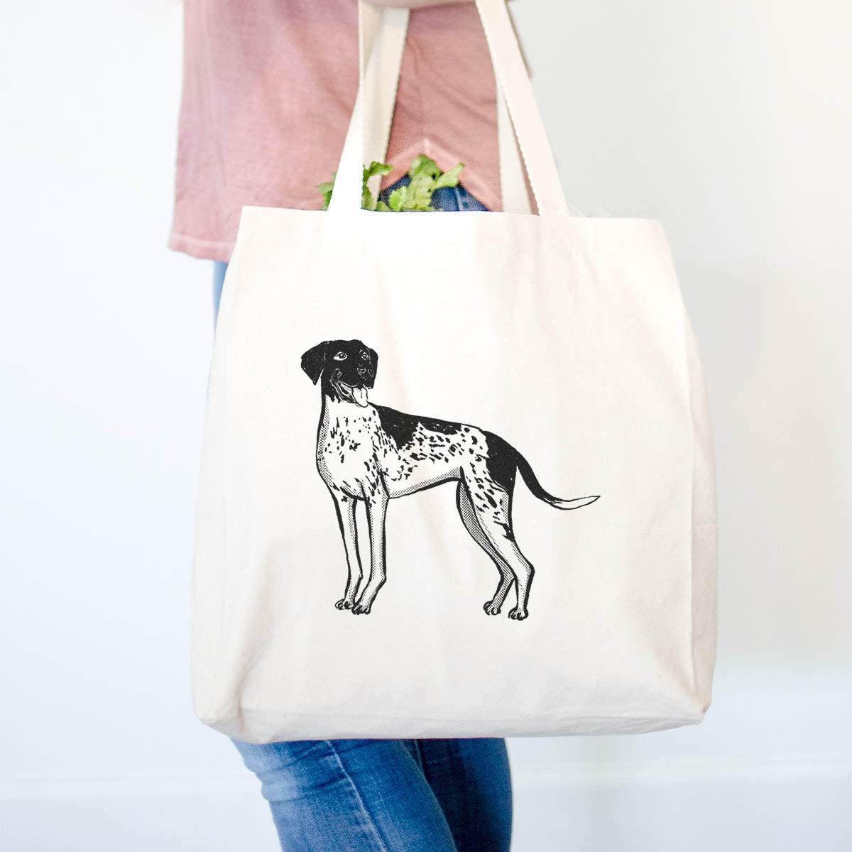 Halftone German Shorthaired Pointer  - Tote Bag