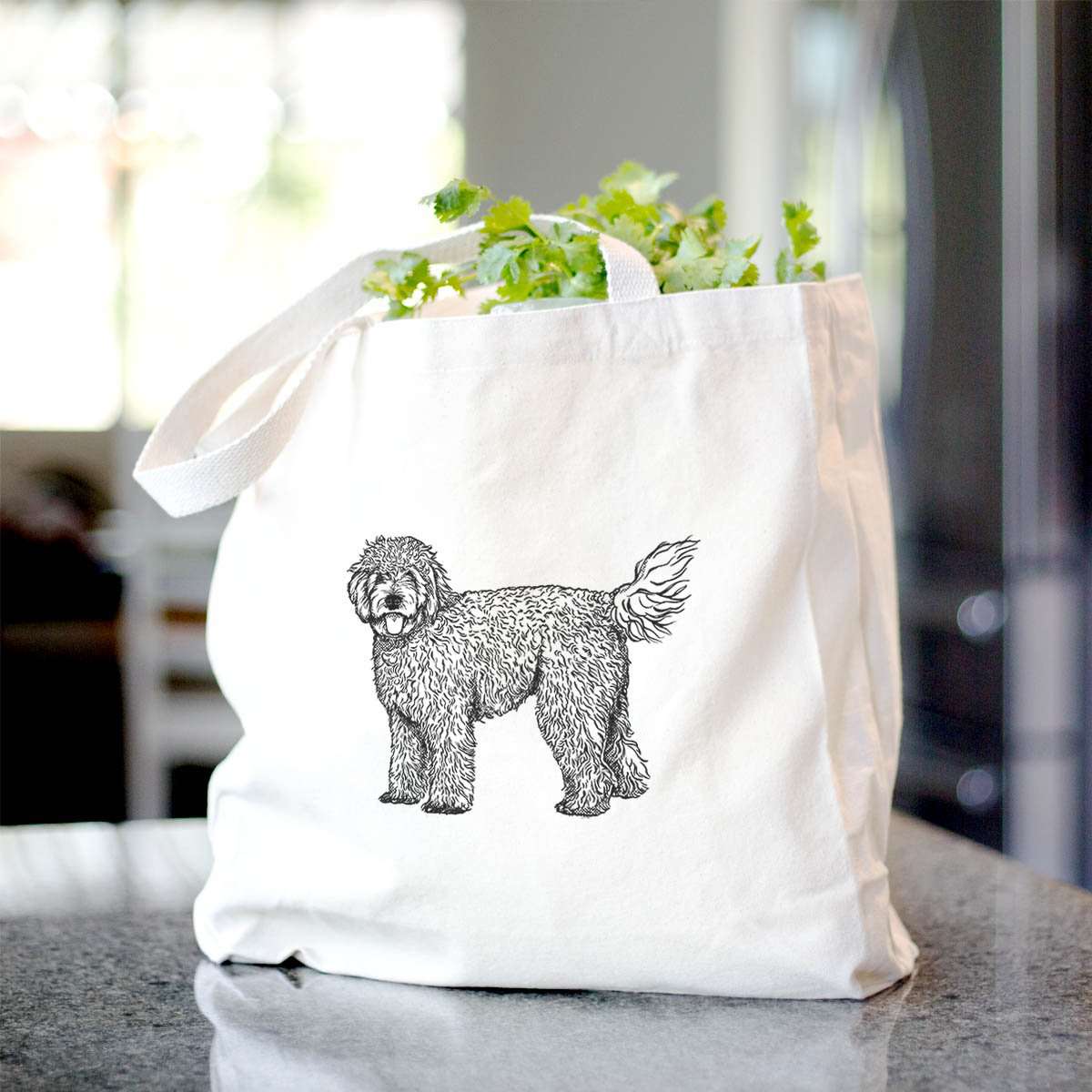 Halftone Golden Doodle  - Tote Bag