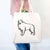 Halftone Great Pyrenees  - Tote Bag